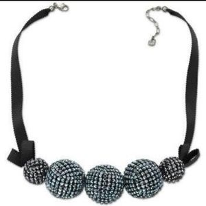 New Swarovski Blue Orb Crystal Necklace